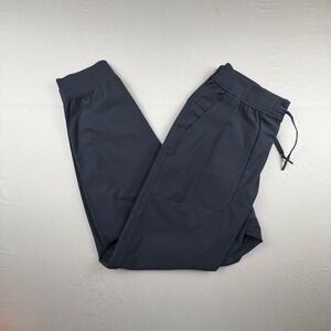 Lululemon Lab Jogger Pant Mens Large Black Drawstring Technical Activewear 0061